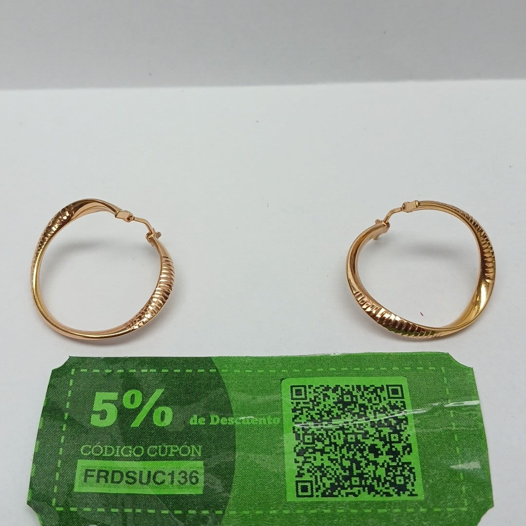 ARRACADAS PAR ORO 14 K 2,20 GRMS (SEMINUEVO)