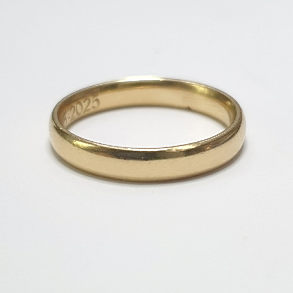 K1 5,40 GRMS 18 K ESPECIFICACIONES COMPLEMENTARIAS ARGOLLA GRABADA (SEMINUEVO)