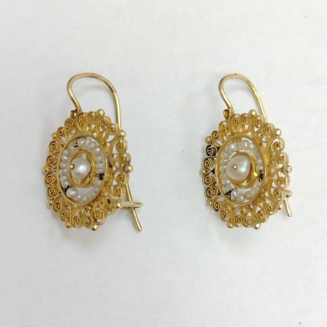 ARETES PAR ORO 10 K 5,80 GRMS (SEMINUEVO)