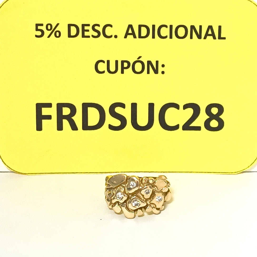 ANILLO ORO 14 K 13.6 GRMS (SEMINUEVO)