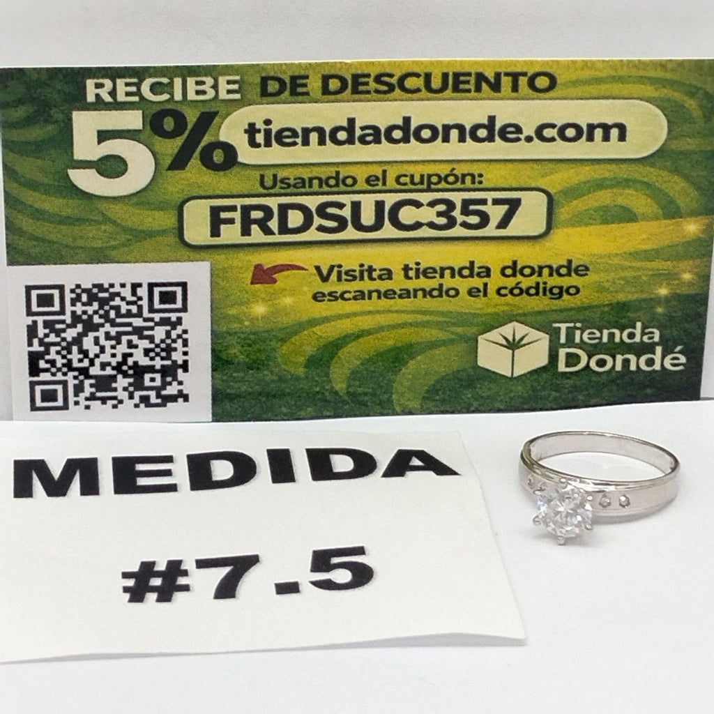 ANILLITO ORO BLANCO 14 K 2,80 GRMS (SEMINUEVO)