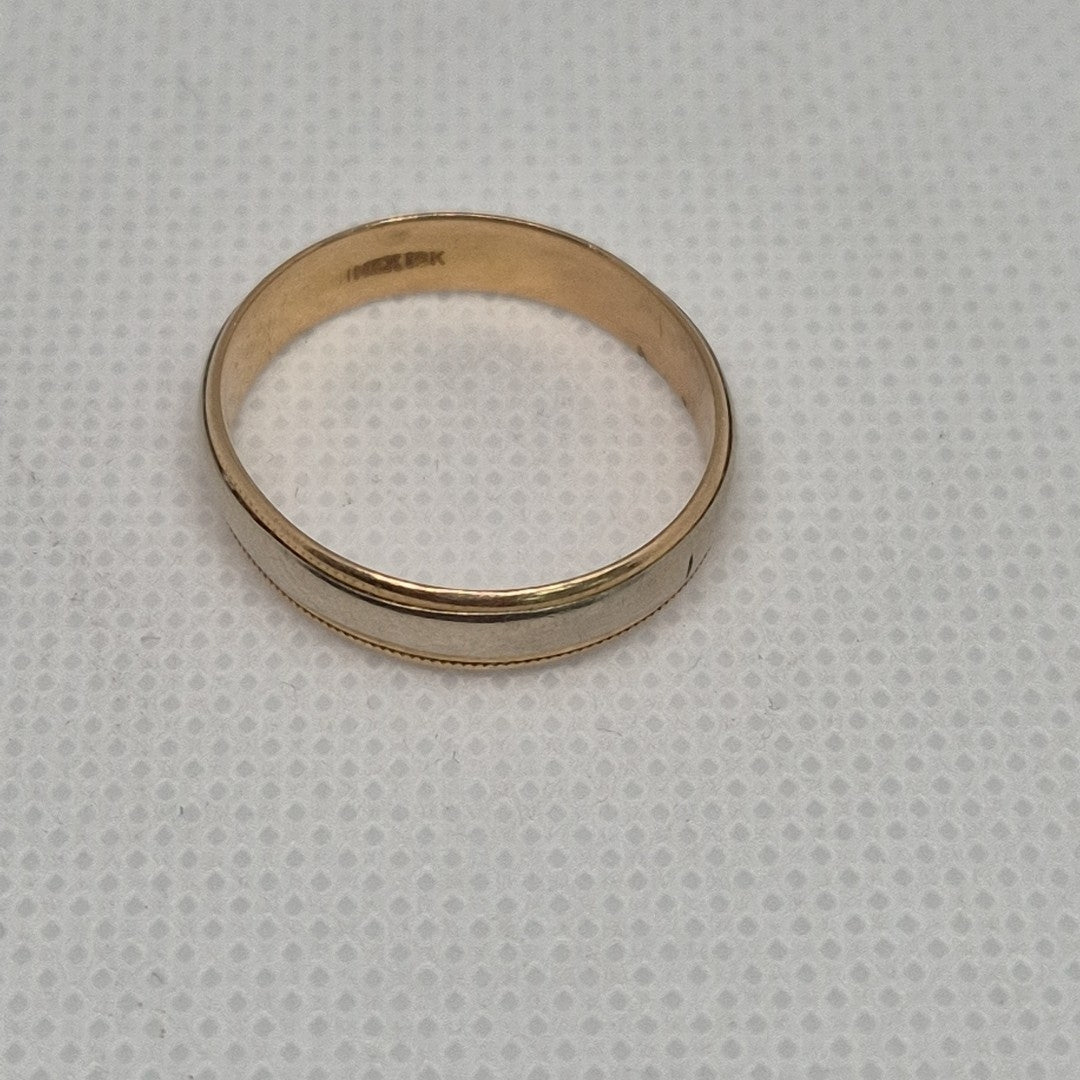 ARGOLLA ORO COMBINADO 18 K 4,10 GRMS (SEMINUEVO)