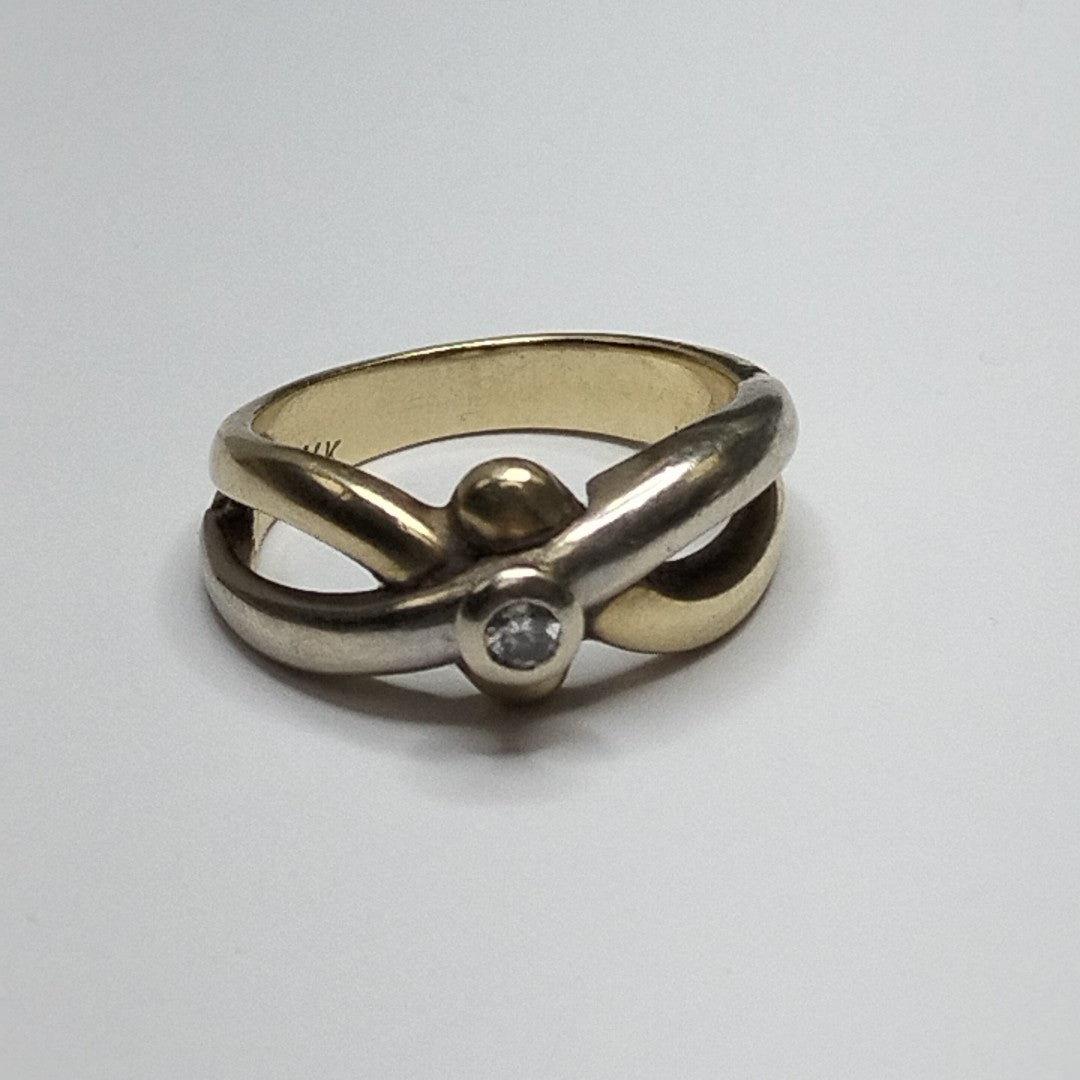 ANILLITO ORO, ORO BLANCO 14 K 6 GRMS (SEMINUEVO)