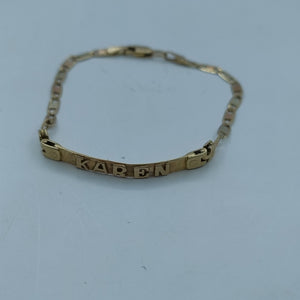 ESCLAVA ORO COMBINADO 14 K 3 GRMS (SEMINUEVO)