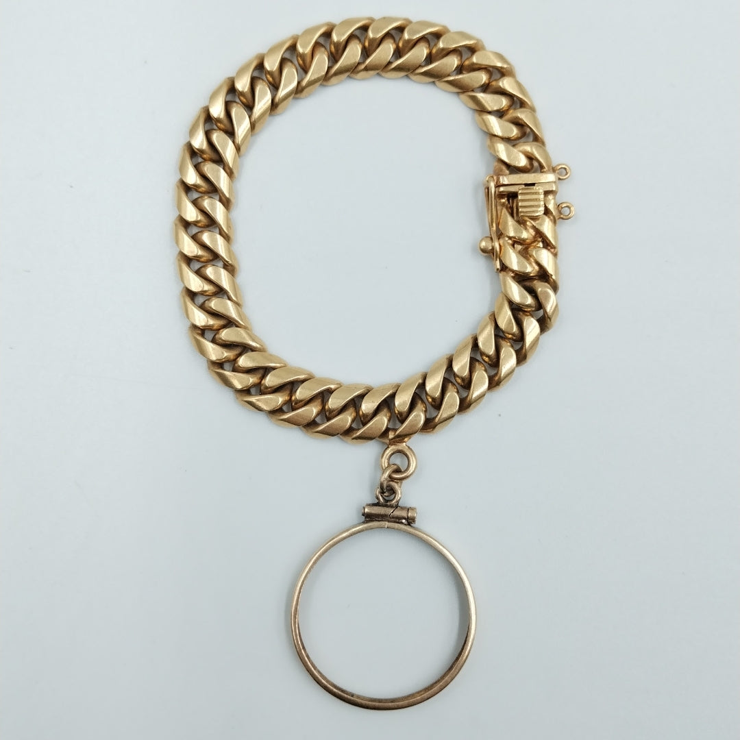 DIJE, PULSERA ORO 18 K 54 GRMS (SEMINUEVO)