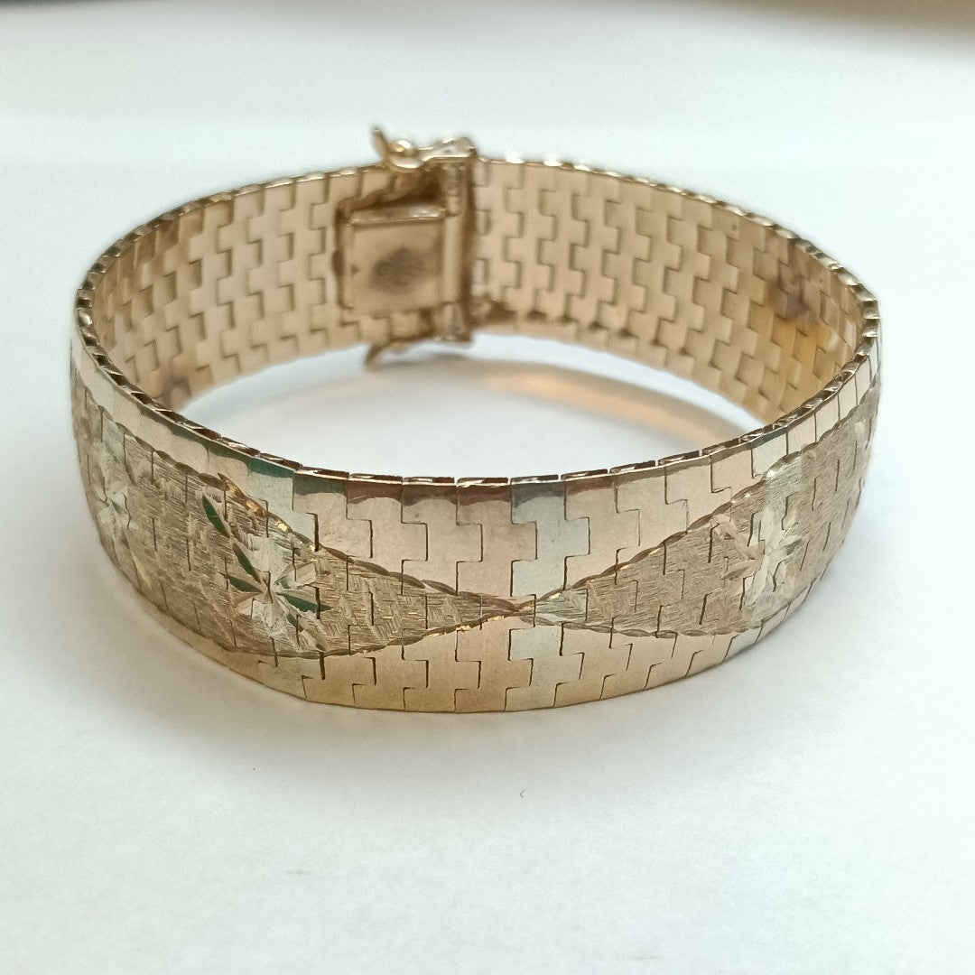 PULSERA ORO COMBINADO 8 K 35,10 GRMS (SEMINUEVO)