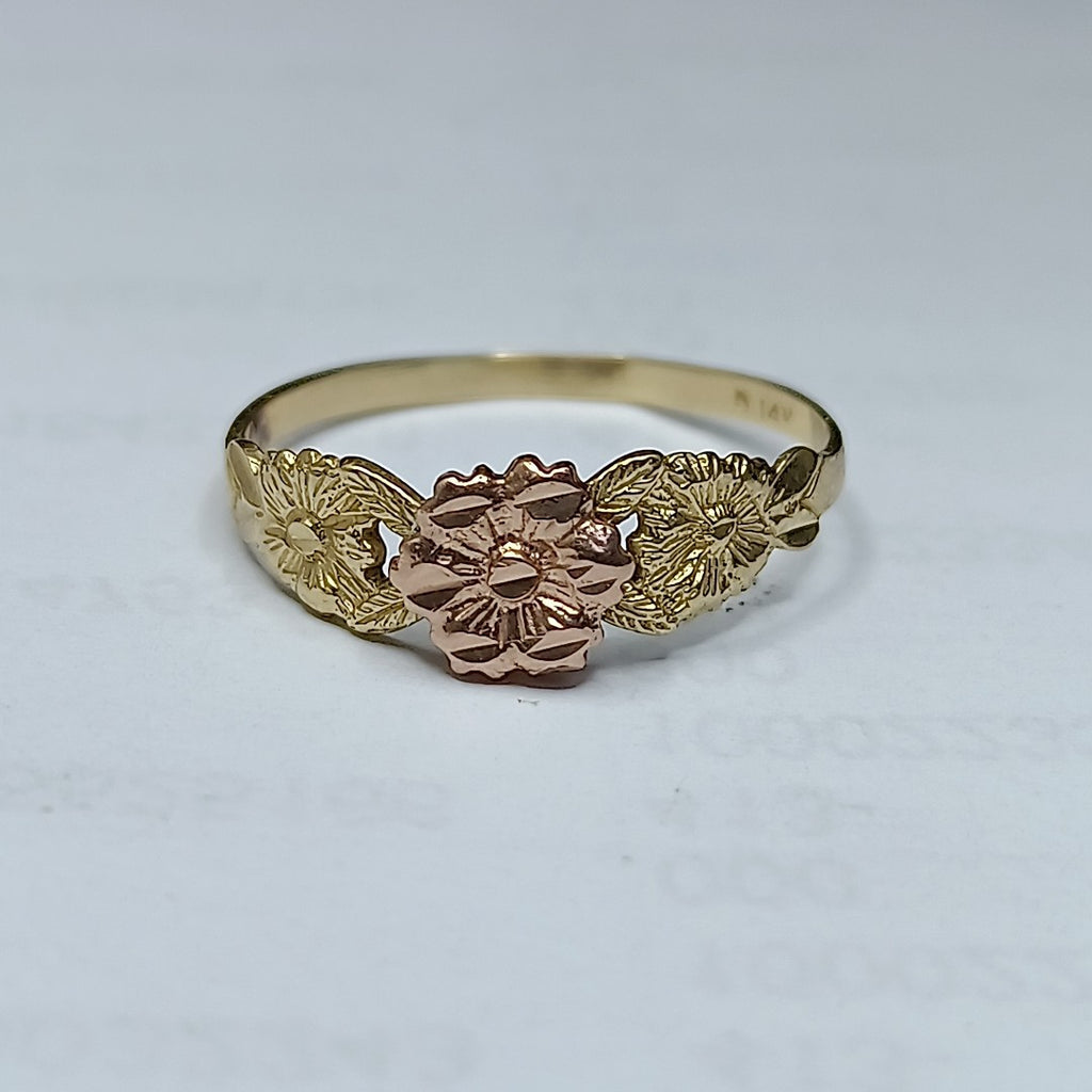 ANILLITO ORO,ORO COMBINADO 14 K 1,30 GRMS (SEMINUEVO)