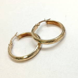 ARRACADAS PAR ORO 14 K 2.5 GRMS (SEMINUEVO)