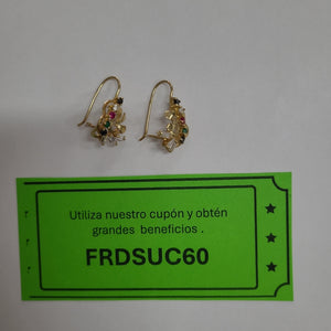 ARETES PAR ORO 14 K 3,20 GRMS (SEMINUEVO)