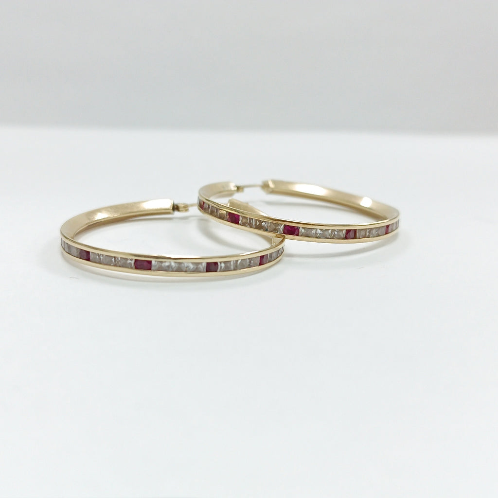 ARRACADAS PAR ORO 14 K 6 GRMS (SEMINUEVO)