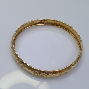 PULSERA RIGIDA ORO 14 K 9.5 GRMS (SEMINUEVO)