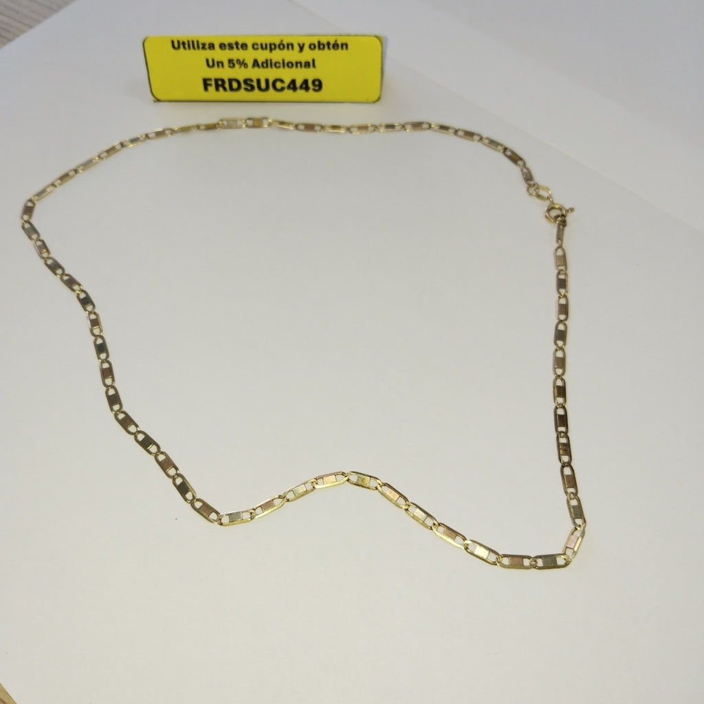 CADENA ORO COMBINADO 10 K 6,80 GRMS (SEMINUEVO)