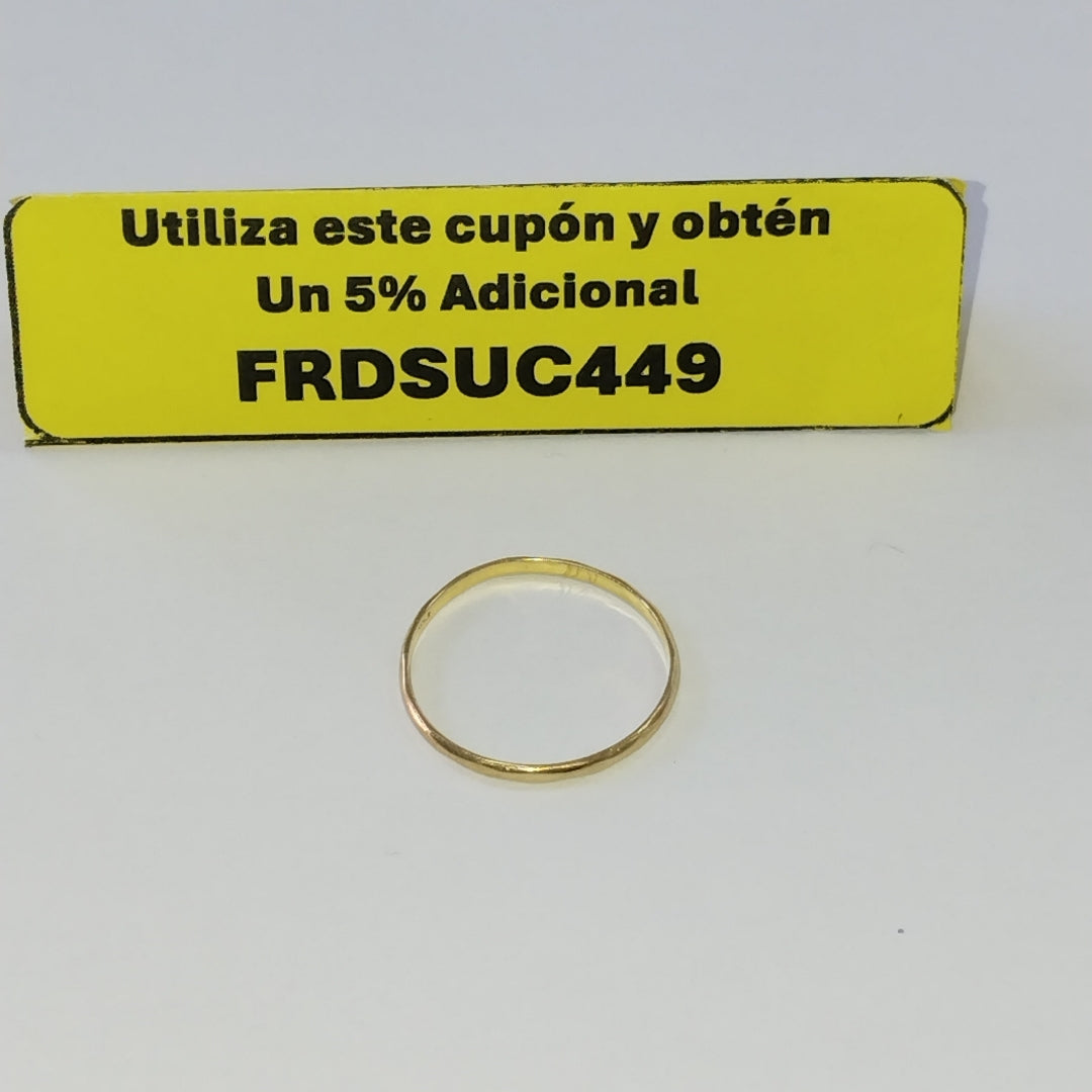 ARGOLLA ORO 14 K 0,70 GRMS (SEMINUEVO)