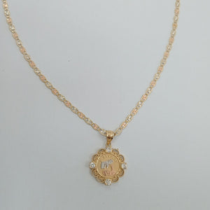 CADENA, MEDALLA RELIGIOSA ORO 14 K 6.1 GRMS (SEMINUEVO)