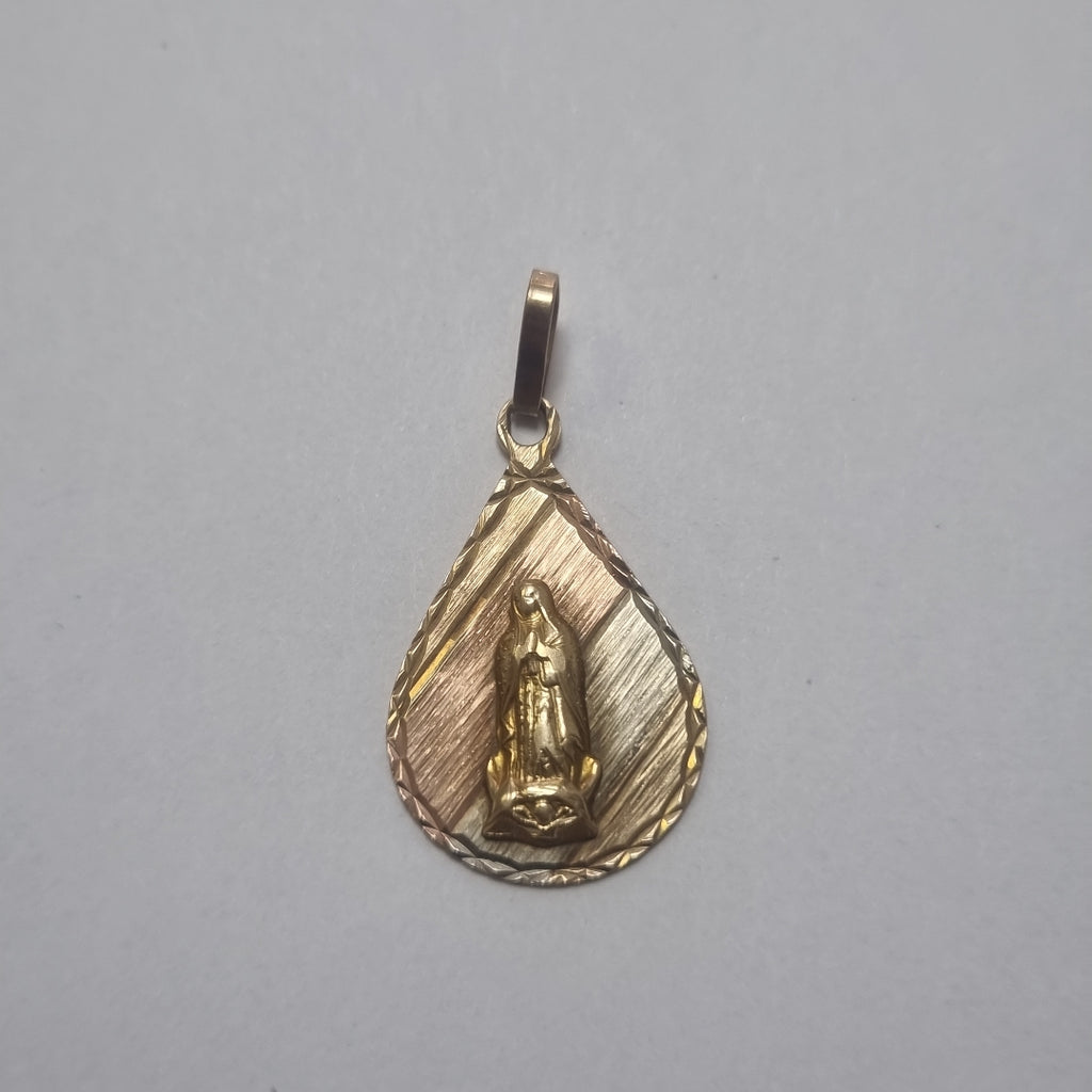DIJE,MEDALLA RELIGIOSA ORO 10 K 2,00 GRMS (SEMINUEVO)