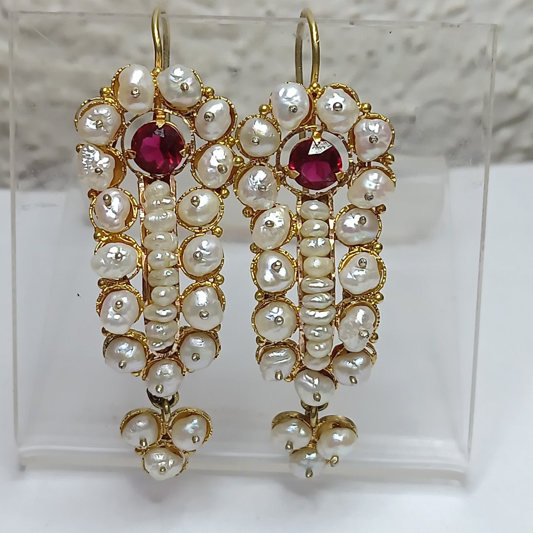 ARETES PAR ORO 8 K 13.9 GRMS (SEMINUEVO)