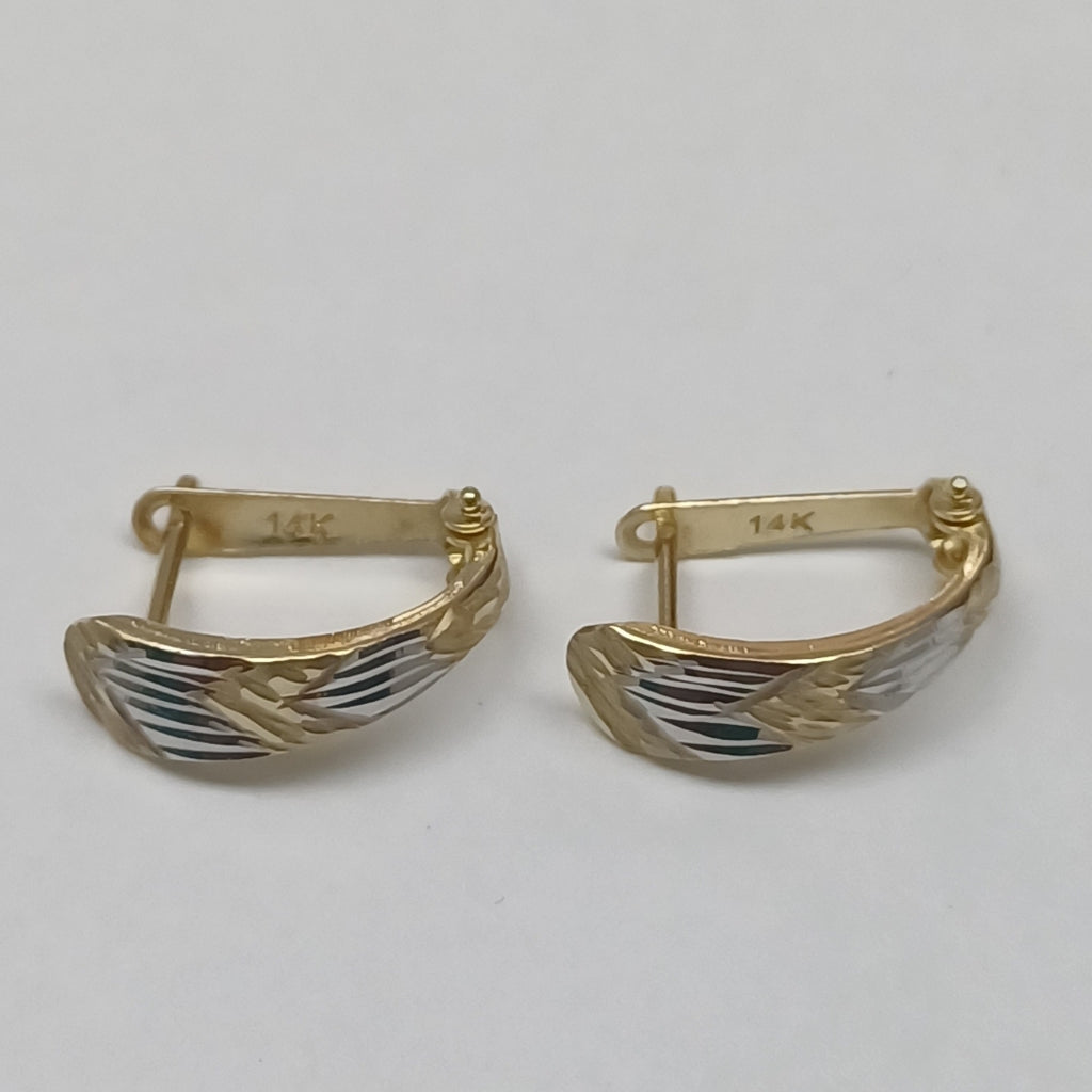 ARETES PAR ORO 14 K 1.5 GRMS (SEMINUEVO)
