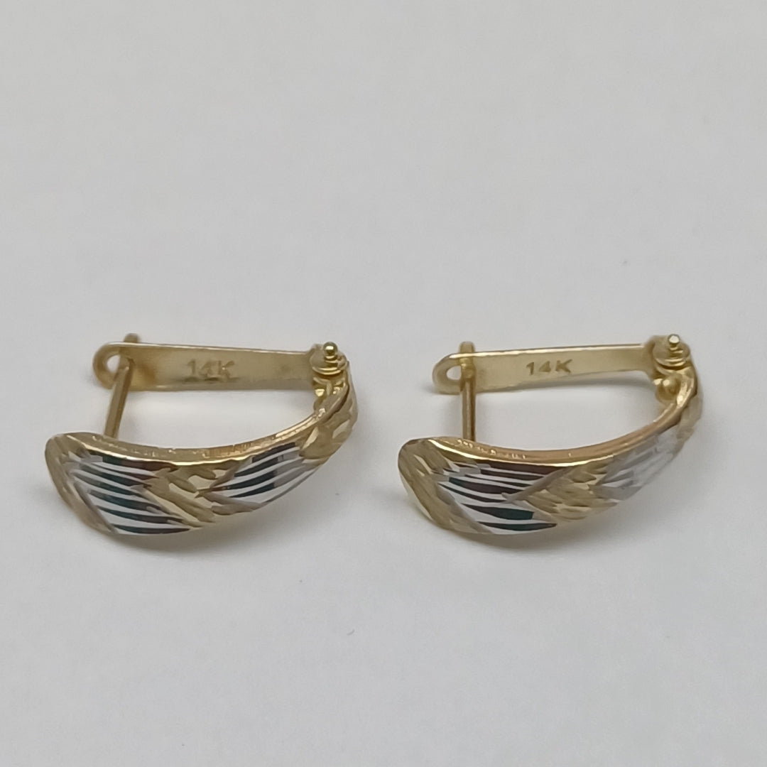 ARETES PAR ORO 14 K 1.5 GRMS (SEMINUEVO)