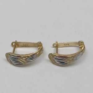 ARETES PAR ORO 14 K 1.5 GRMS (SEMINUEVO)