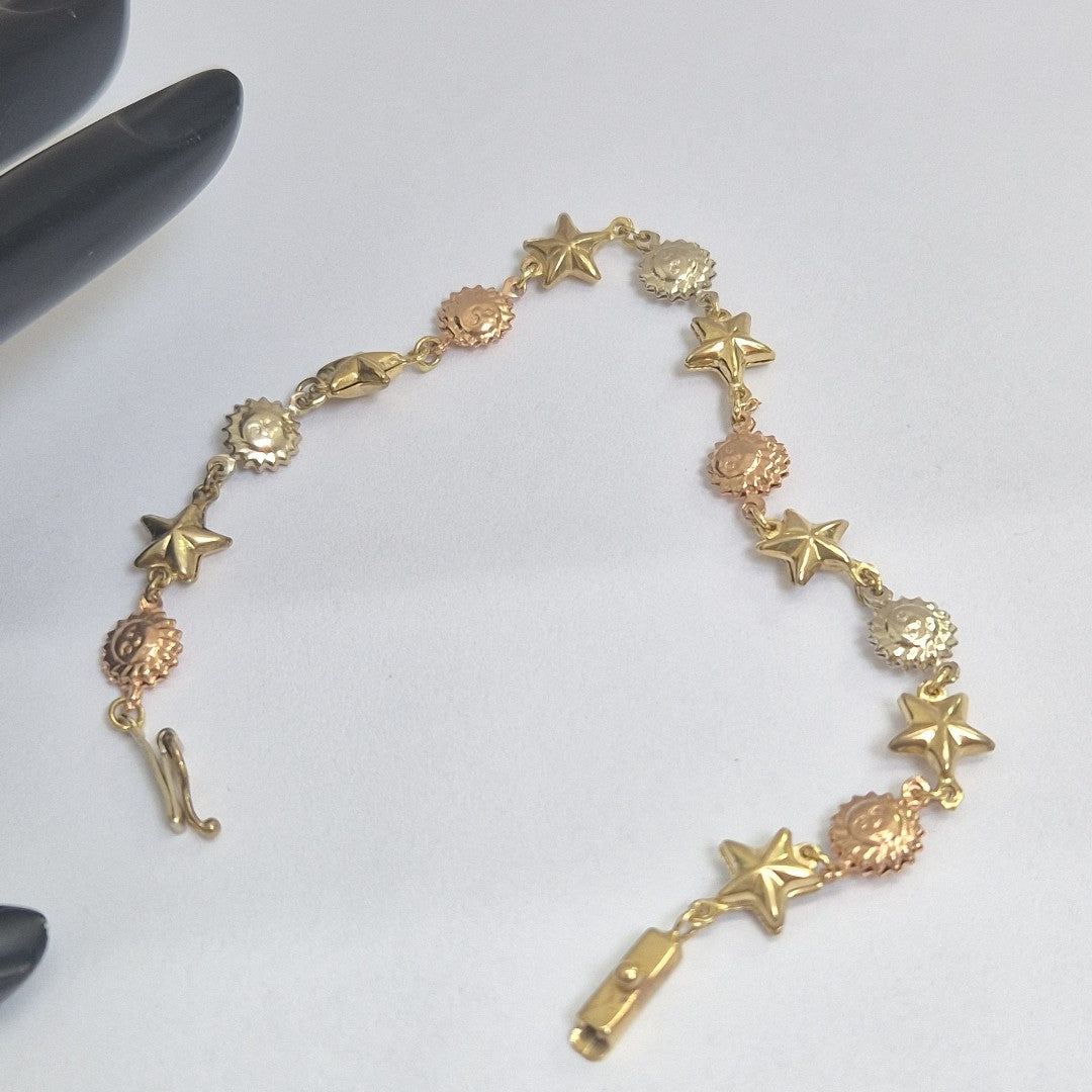 PULSERA ORO,ORO COMBINADO 14 K 6,20 GRMS (SEMINUEVO)