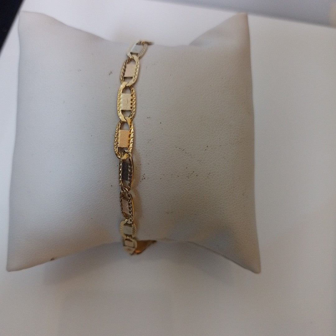 PULSERA ORO, ORO COMBINADO 14 K 8.7 GRMS (SEMINUEVO)