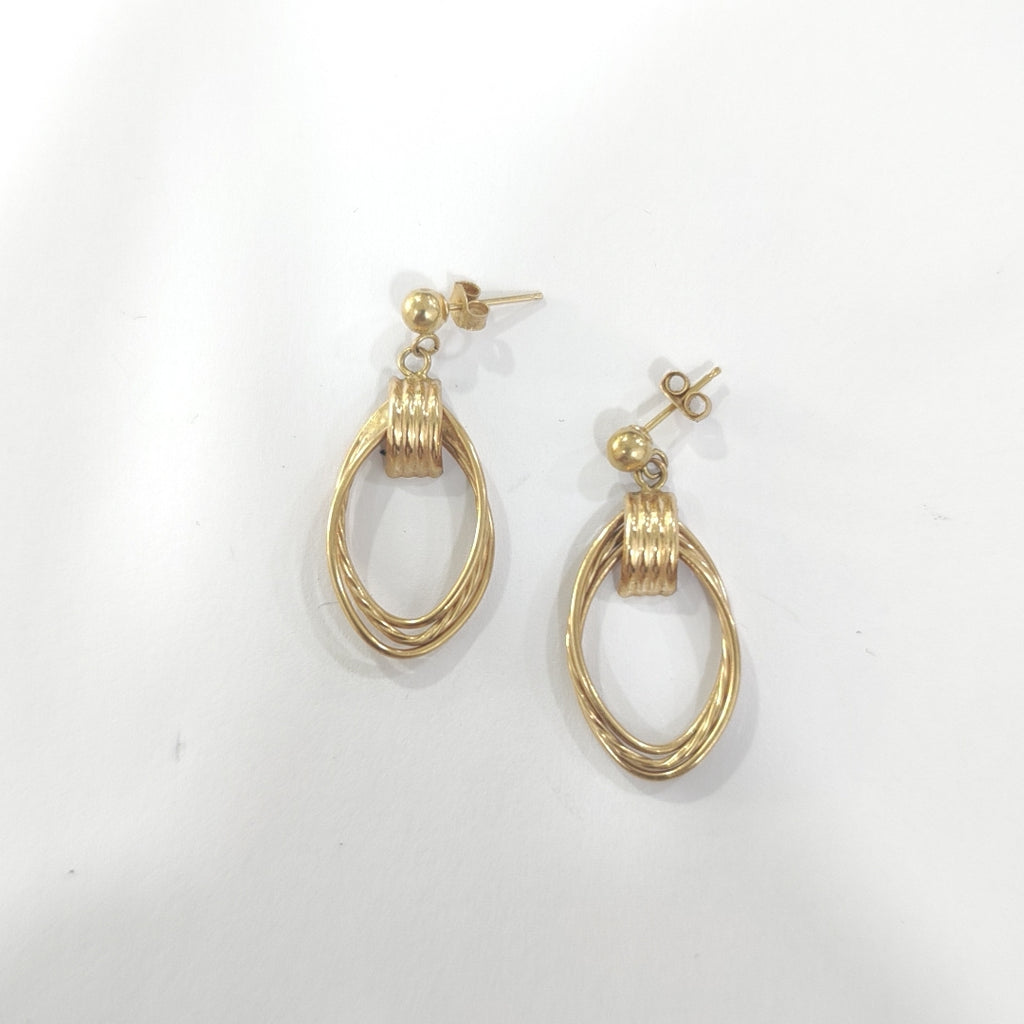 BROQUELES PAR ORO 14 K 2 GRMS (SEMINUEVO)