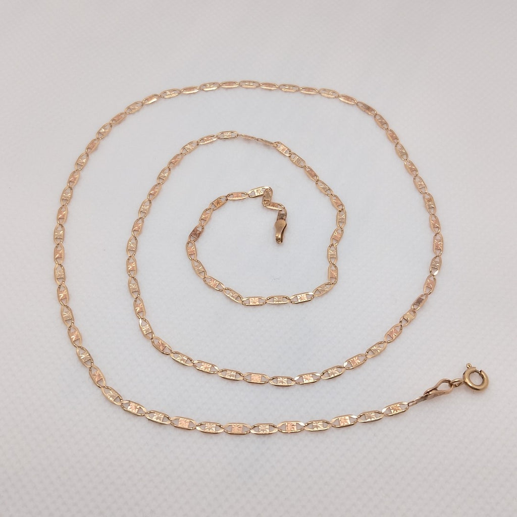CADENA ORO COMBINADO 10 K 3.2 GRMS (SEMINUEVO)
