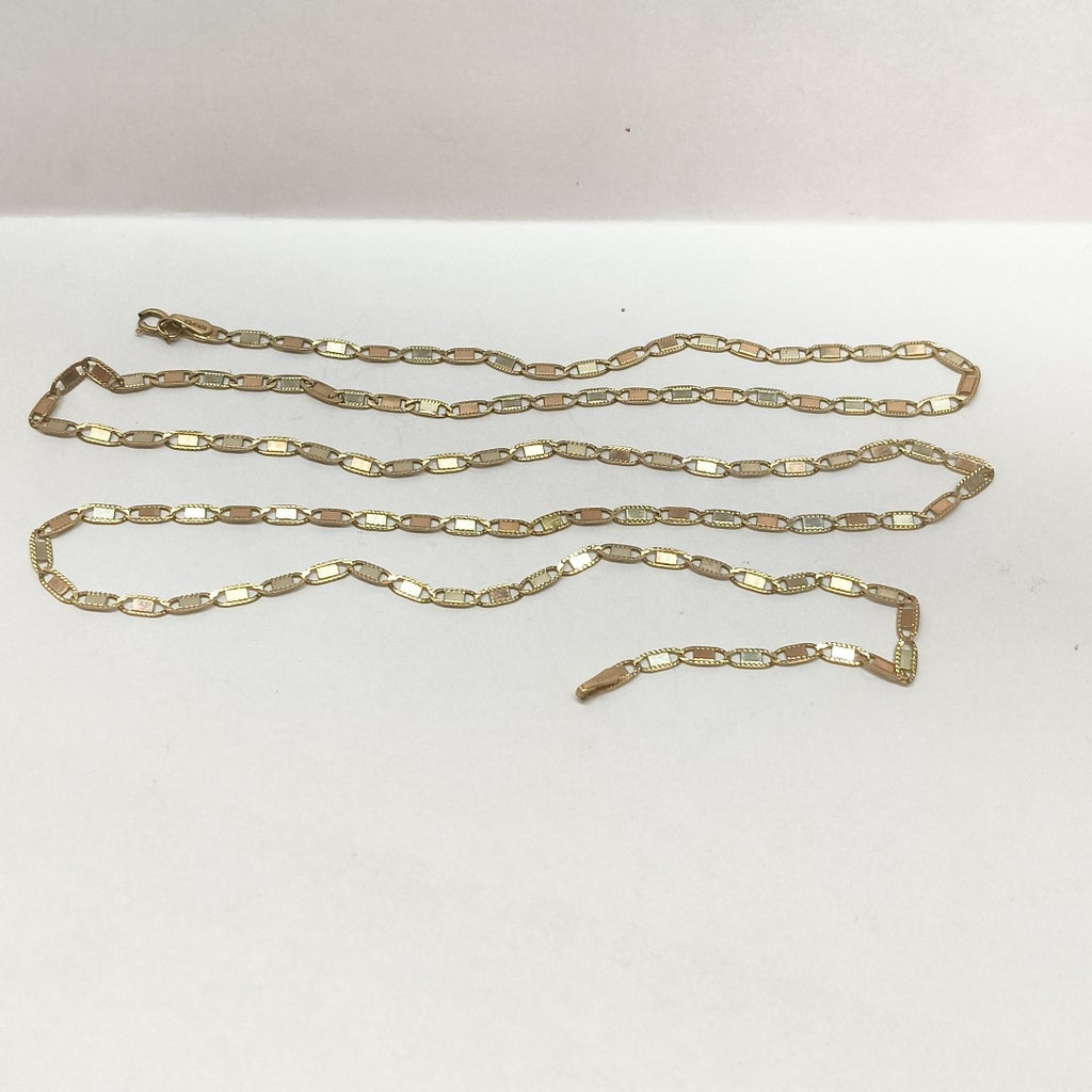 CADENA ORO, ORO COMBINADO 10 K 4.6 GRMS (SEMINUEVO)
