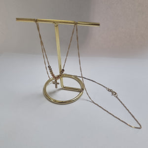 CADENA, CRUZ ORO 14 K 2.4 GRMS (SEMINUEVO)