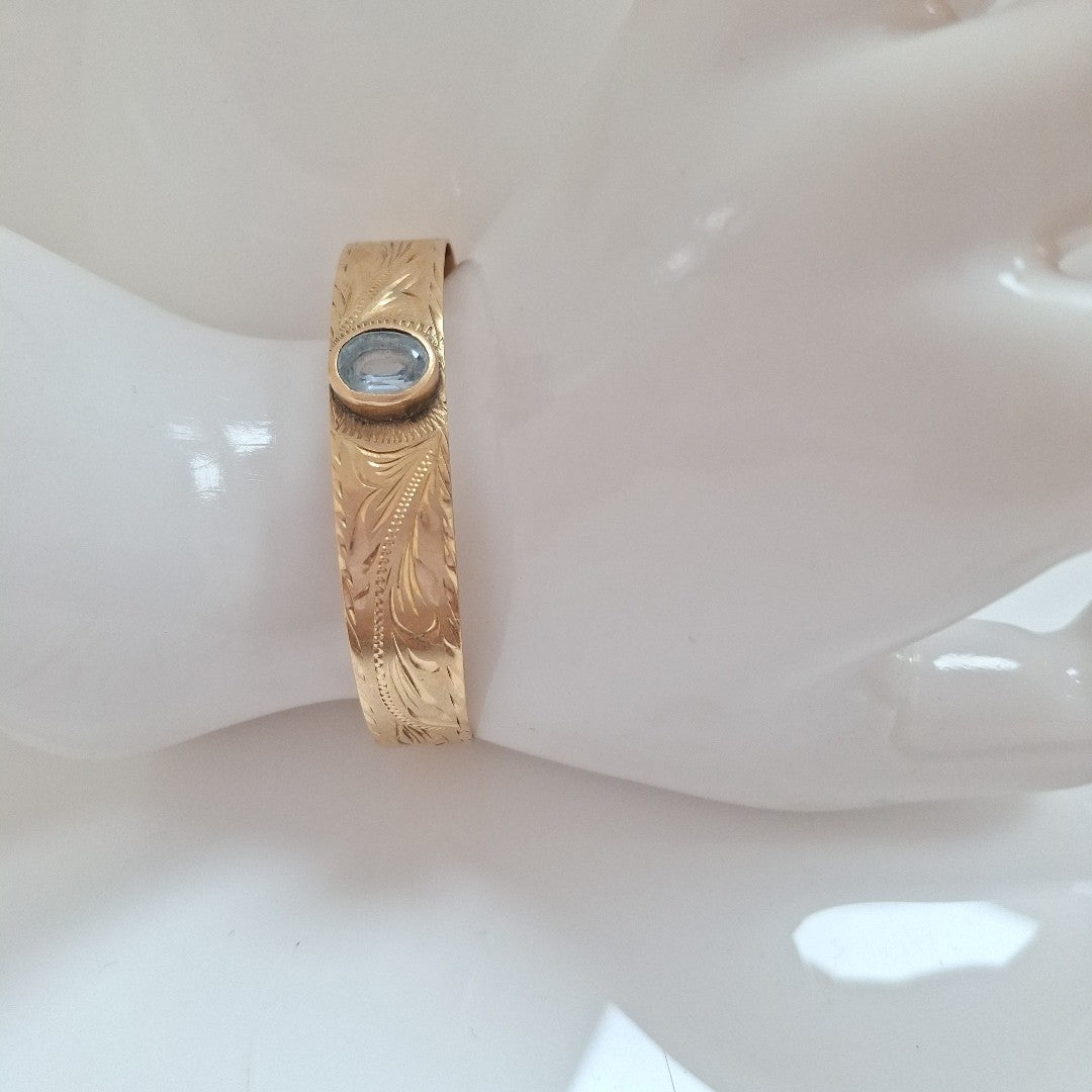 PULSERA RIGIDA ORO 14 K 18.9 GRMS (SEMINUEVO)