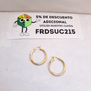 ARRACADAS PAR ORO 14 K 2,30 GRMS (SEMINUEVO)