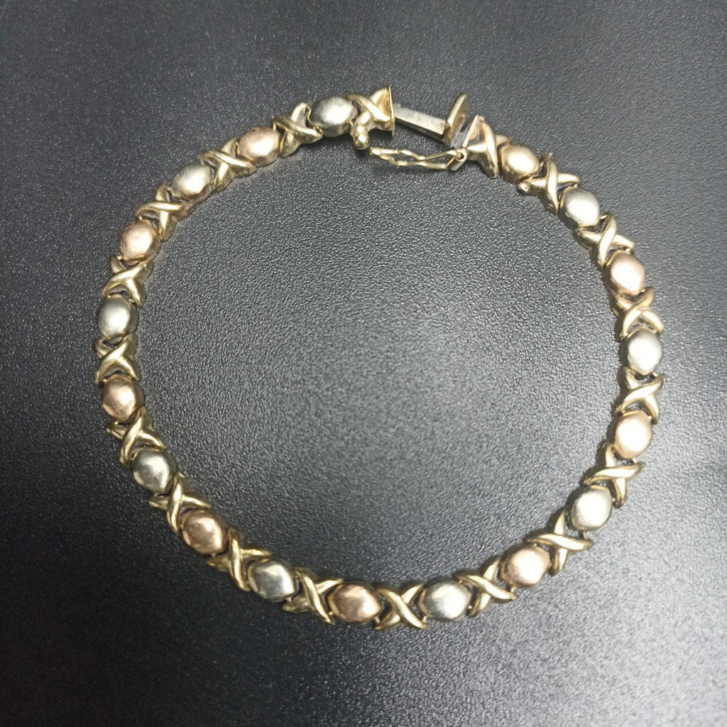 PULSERA ORO COMBINADO 14 K 7,30 GRMS (SEMINUEVO)