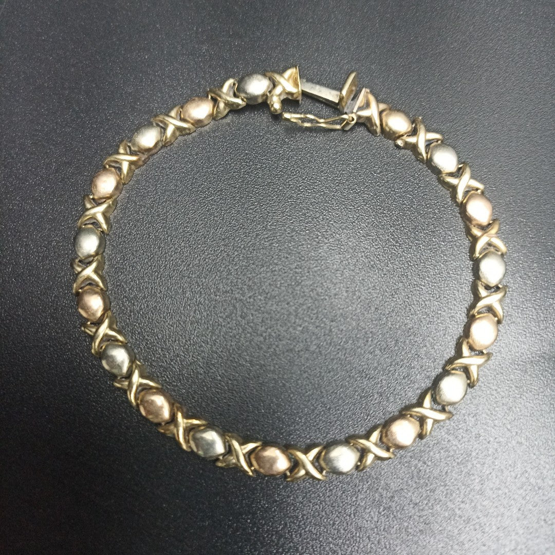 PULSERA ORO COMBINADO 14 K 7,30 GRMS (SEMINUEVO)