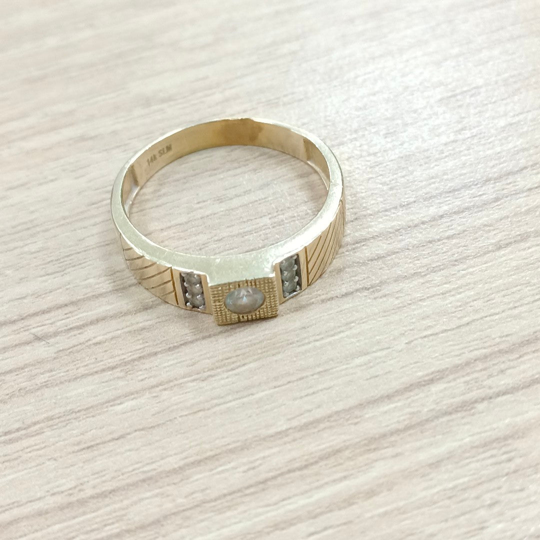 ANILLO ORO 14 K 3.9 GRMS (SEMINUEVO)
