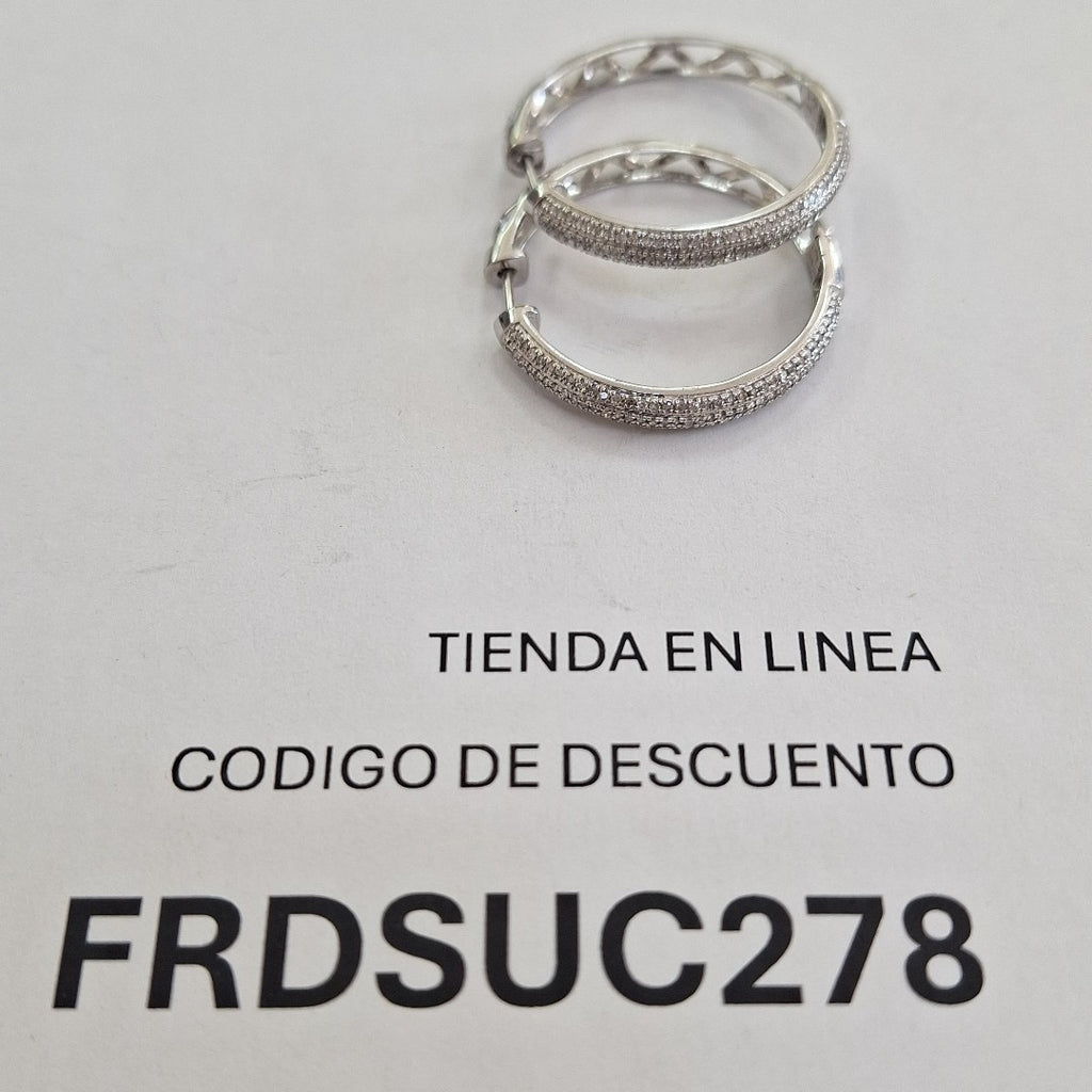 ARRACADAS PAR ORO,ORO BLANCO 10 K 5,80 GRMS (SEMINUEVO)