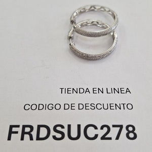 ARRACADAS PAR ORO,ORO BLANCO 10 K 5,80 GRMS (SEMINUEVO)