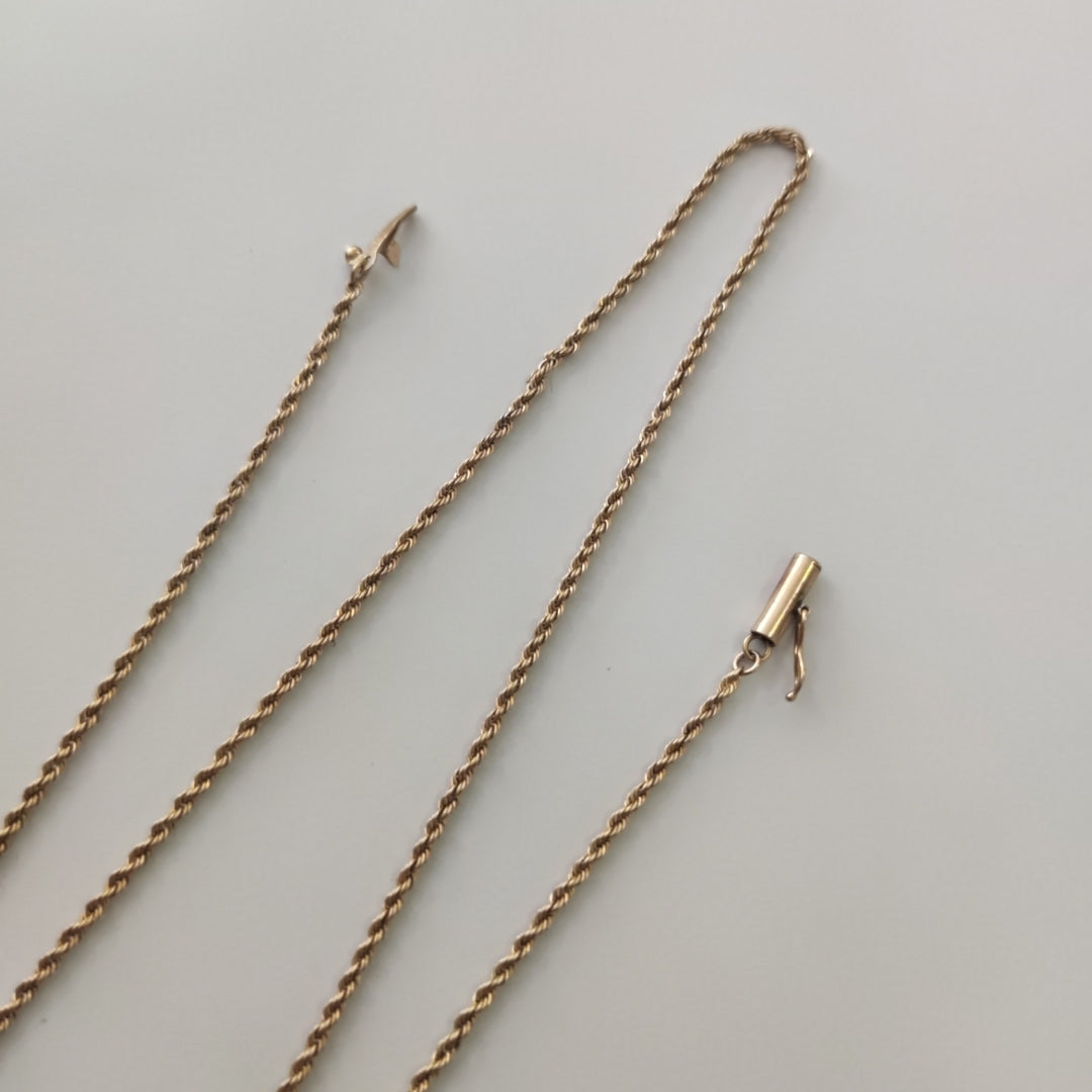CADENA ORO 14 K 4.9 GRMS (SEMINUEVO)