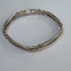 PULSERA ORO BLANCO 14 K 13.6 GRMS (SEMINUEVO)