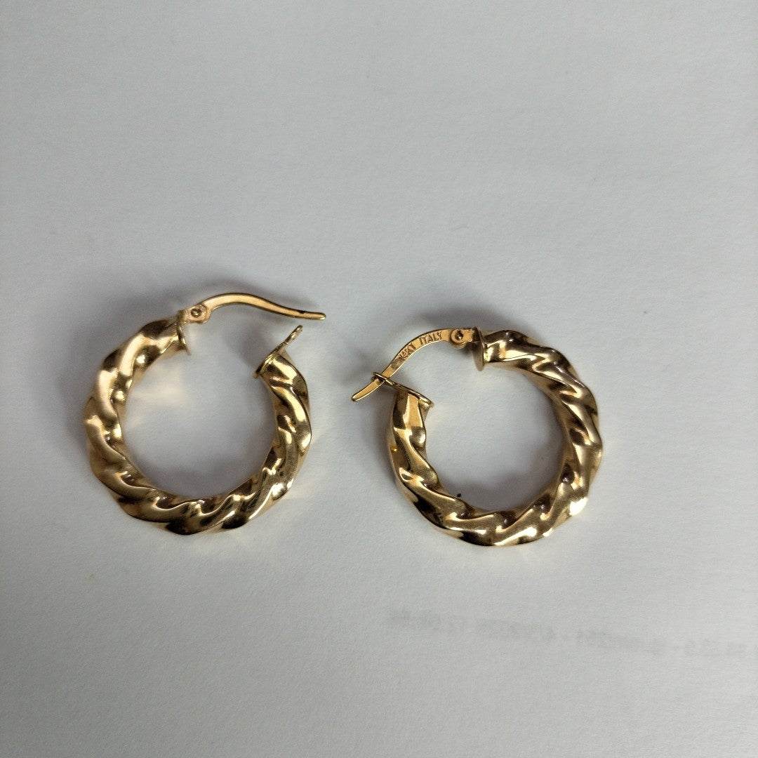 ARRACADAS PAR ORO 14 K 3,00 GRMS (SEMINUEVO)
