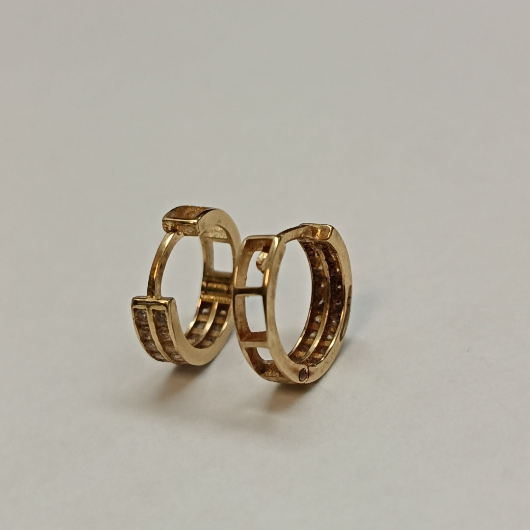 ARRACADAS PAR ORO 14 K 1.3 GRMS (SEMINUEVO)