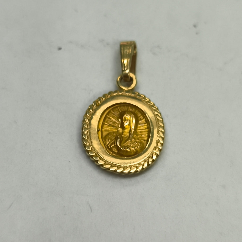 MEDALLA RELIGIOSA ORO 14 K 1,60 GRMS (SEMINUEVO)