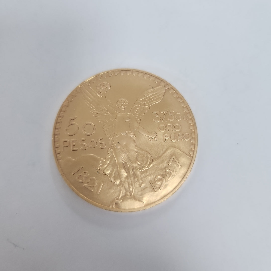 K1 41.6 GRMS 21 K IDENTIFICACIÓN MONEDA NOMINATIVA MONEDAS PESOS 50 PESO (SEMINUEVO)