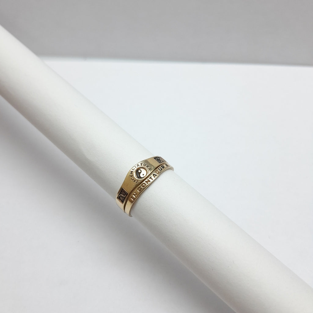 ANILLO DE GRADUACIÓN ORO 10 K 2.9 GRMS (SEMINUEVO)