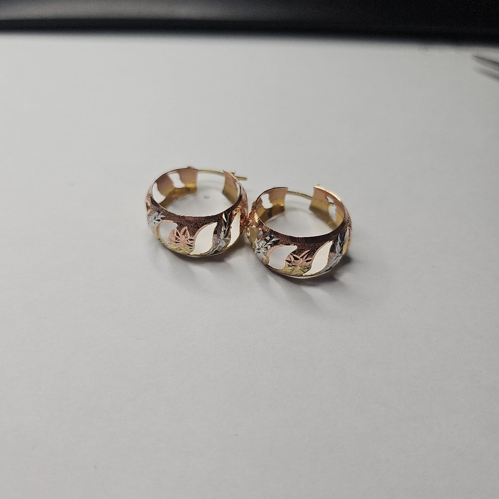 ARRACADAS PAR ORO 14 K 3.7 GRMS (SEMINUEVO)