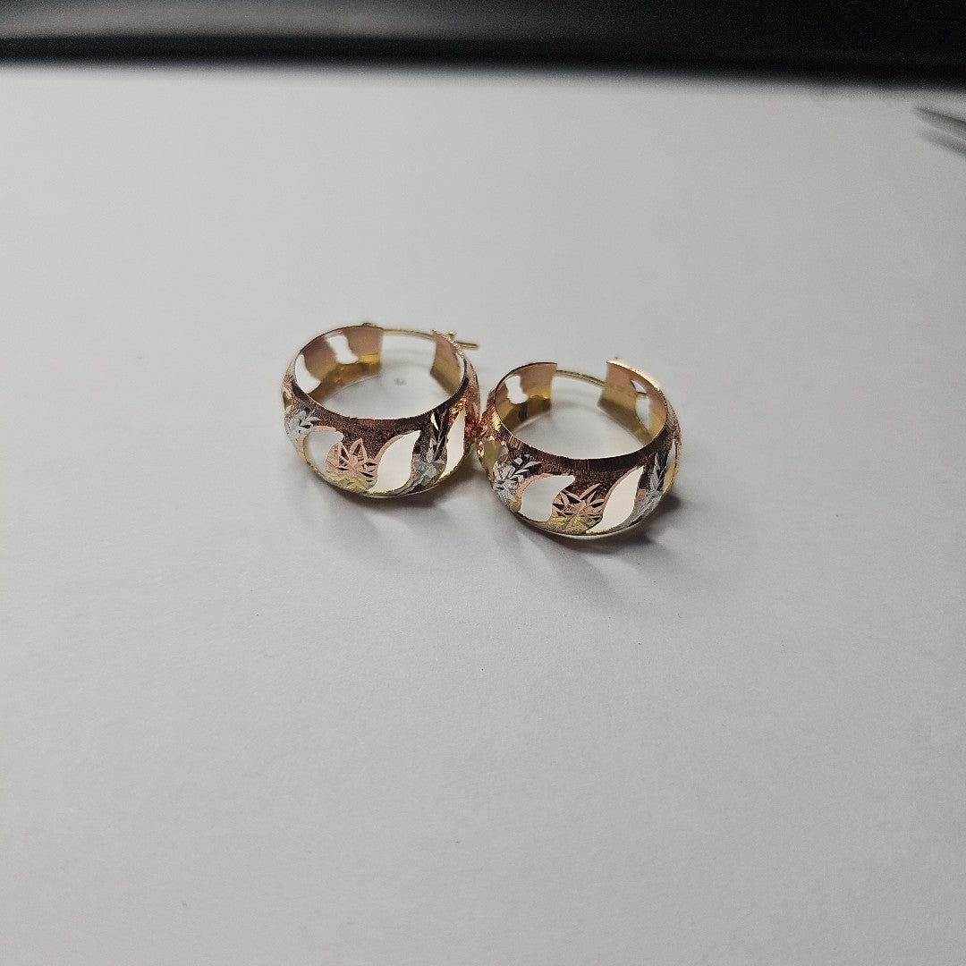 ARRACADAS PAR ORO 14 K 3.7 GRMS (SEMINUEVO)