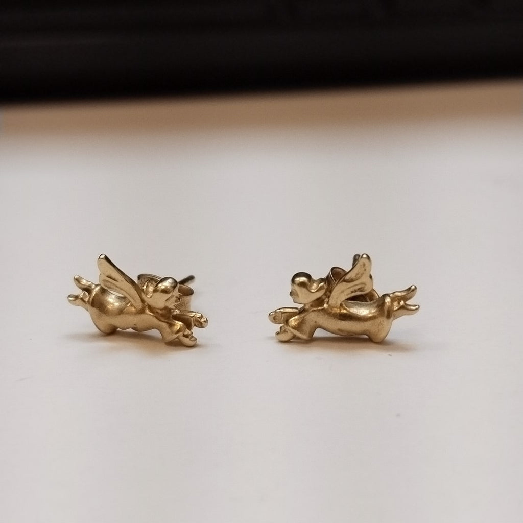 ARETES PAR ORO 14 K 1.9 GRMS (SEMINUEVO)