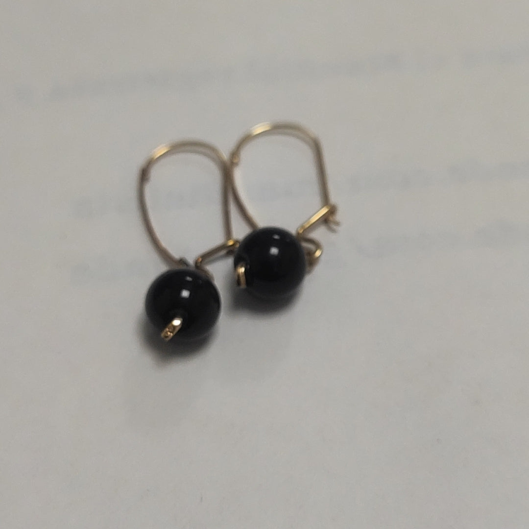 ARETES PAR ORO 14 K 1 GRMS (SEMINUEVO)