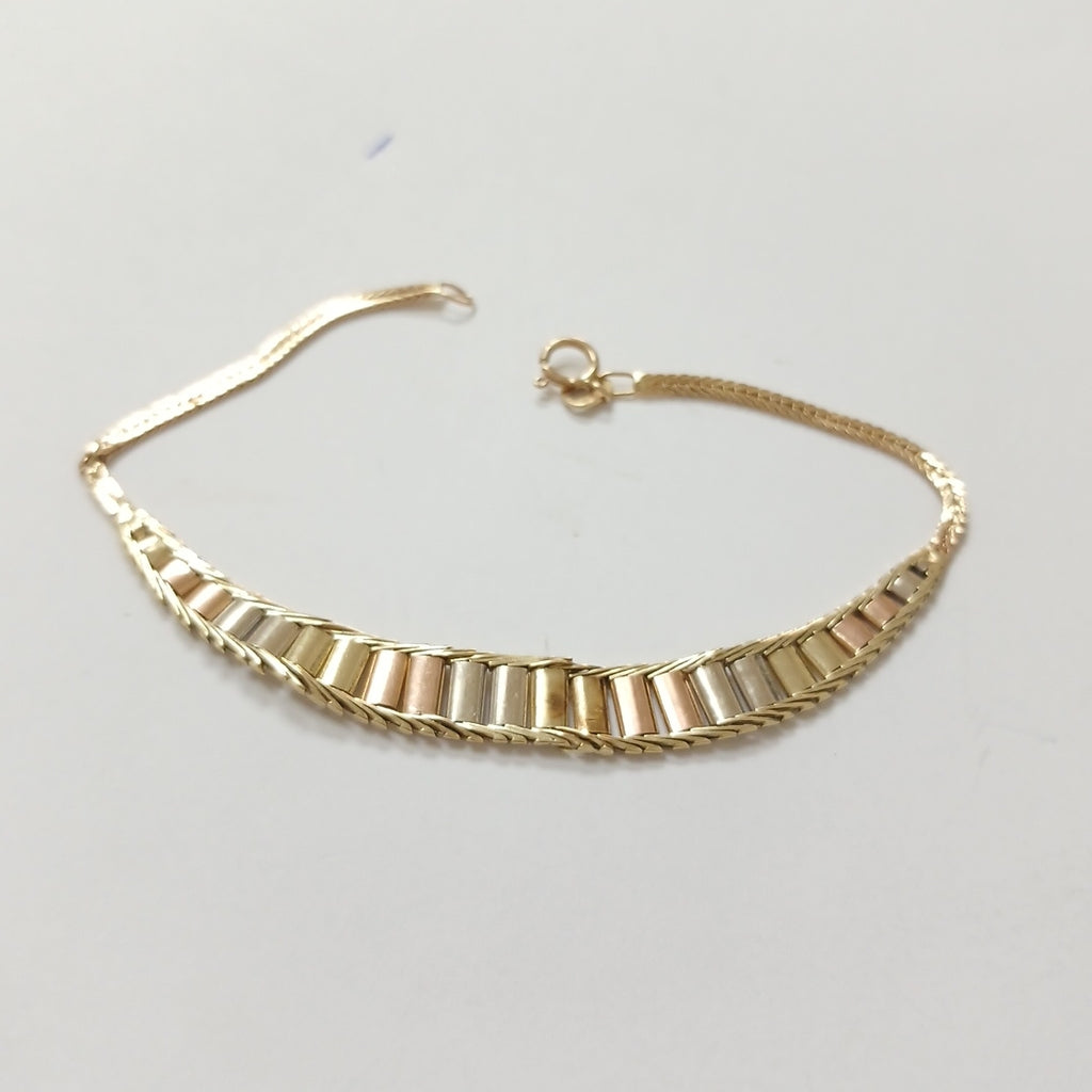 PULSERA ORO, ORO COMBINADO 10 K 4.7 GRMS (SEMINUEVO)