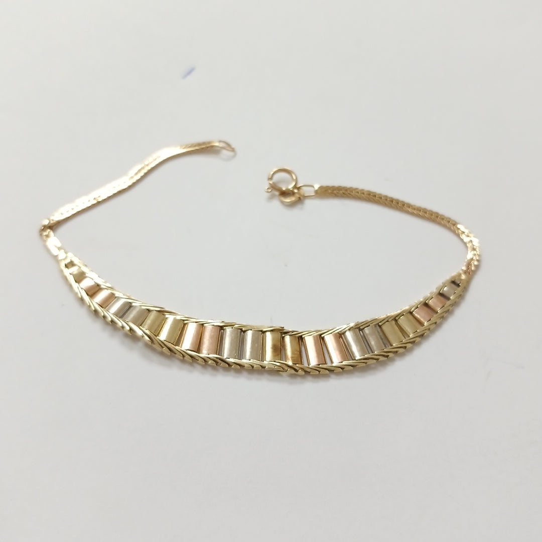PULSERA ORO, ORO COMBINADO 10 K 4.7 GRMS (SEMINUEVO)