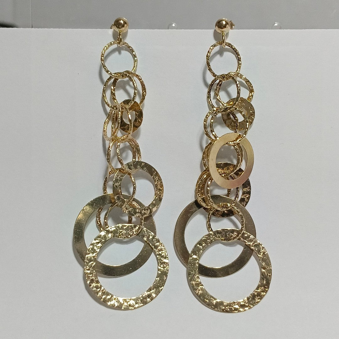 ARETES PAR ORO 14 K 7,20 GRMS (SEMINUEVO)